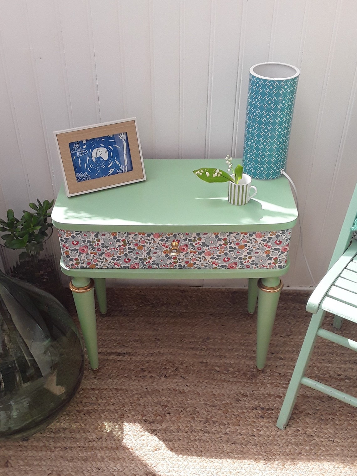 Table De Chevet Vintage Relooknull