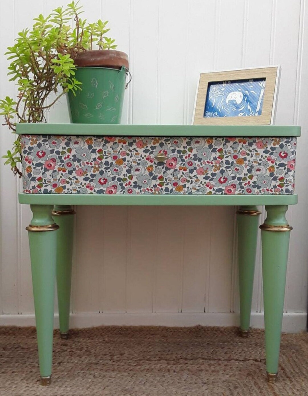 Table De Chevet Vintage Relooknull