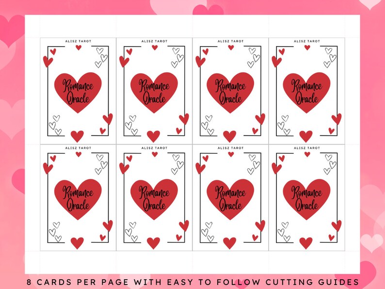Romance Oracle Cards - 79 Card Printable Deck for Twin Flame & Love ...