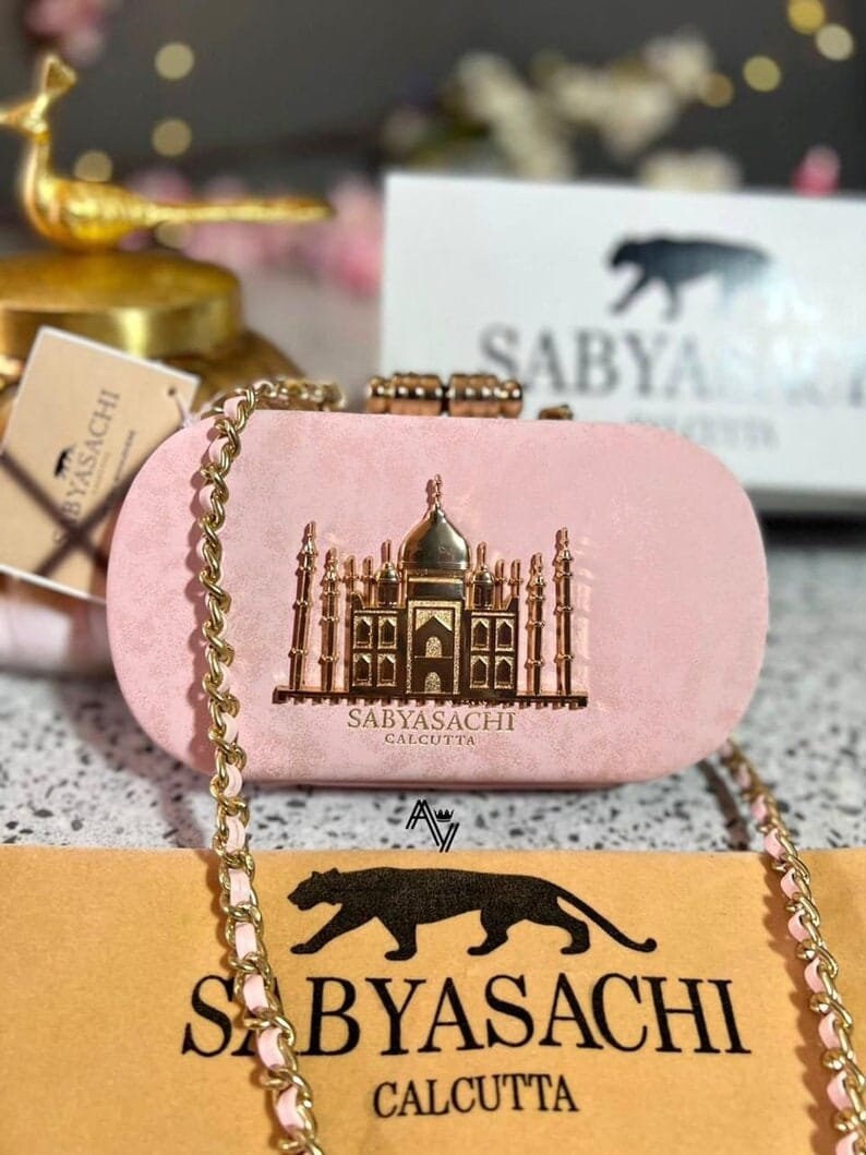 Sabyasachi taj Mahal Inspired Unique Clutche Box,handcrafted Floral