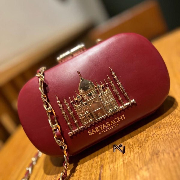 Sabyasachi inspired clutches,Metal Box Clutch Fully Covered with suede subtle clutch purse for woman,ladies designer evening clutch