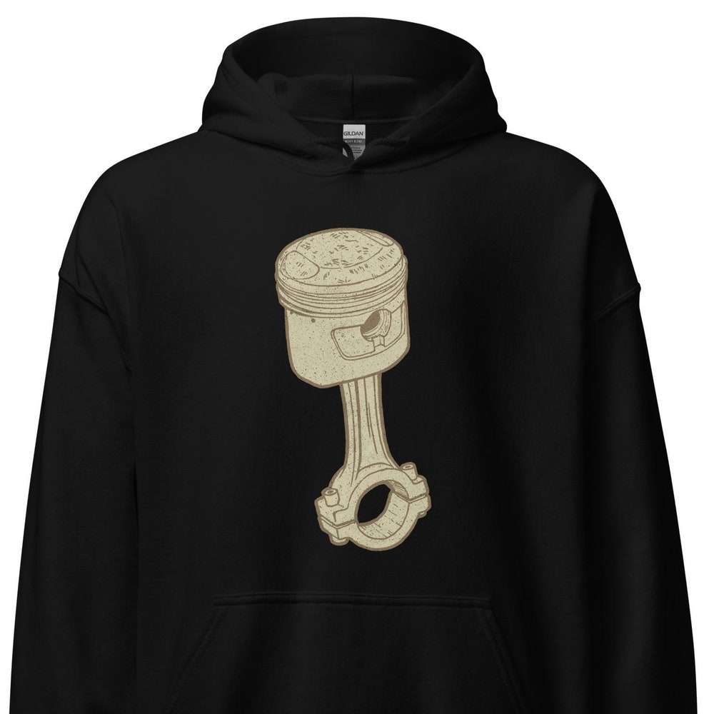 Piston Hoodie Engine Lovers Hoodie Savage Motorbike Hoodie Women Single Piston Pink Hoodie For Motor Maniac Hoodie Motorcycle Hoodie