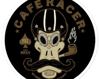 Stickers Cafe Racer Stickers moto Stickers vintage Stickers caféine Stickers café Stickers estampés vinyle imperméable cadeau