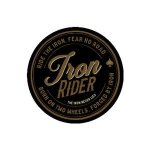 Iron Rider Sticker, Motorbike Sticker, Motorcycle Apparel, Motorcycle Sticker, Grandpa Biker, Motorcycle Sticker, Motor Relics Sticker
