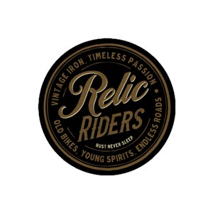 Relic Riders Sticker, Motorbike Sticker, Motorcycle Apparel, Motorcycle Sticker, Journey Biker, Motorcycle Sticker, Old Biker Sticker