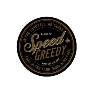 Speed Greedy Sticker, Motorbike Sticker, Motorcycle Apparel, Motorcycle Sticker, Grandpa Biker, Motorcycle Sticker, Motor Relics Sticker