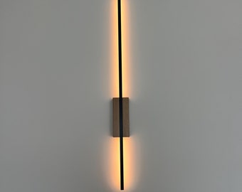 Lámpara de pared de madera hecha a mano / Aplique de pared rústico / Iluminación ecológica para la decoración del hogar