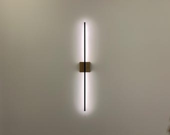 Modern wall lamp, wooden sconce, minimalist design wall light for cosy home lighting