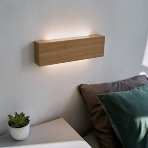 Wooden wall Lamp, modern wall Lamp, Wood lamp, Wall Light, Nightlight, Accent Lamp image 1
