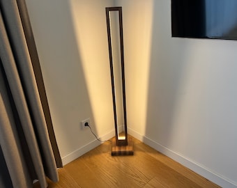 Handmade walnut lamp perfect fit for your modern home design