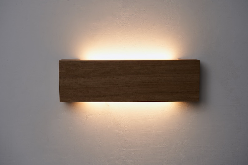 Wooden wall Lamp, modern wall Lamp, Wood lamp, Wall Light, Nightlight, Accent Lamp image 3