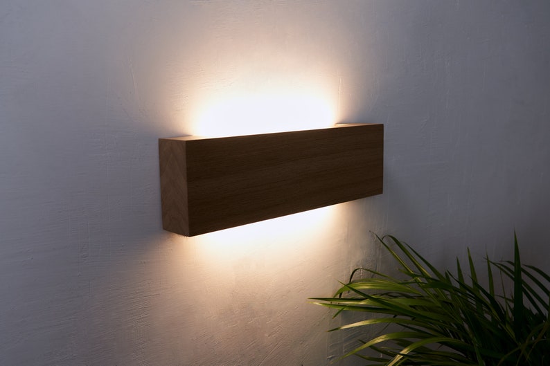 Wooden wall Lamp, modern wall Lamp, Wood lamp, Wall Light, Nightlight, Accent Lamp image 8