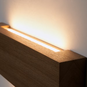 Wooden wall Lamp, modern wall Lamp, Wood lamp, Wall Light, Nightlight, Accent Lamp image 2