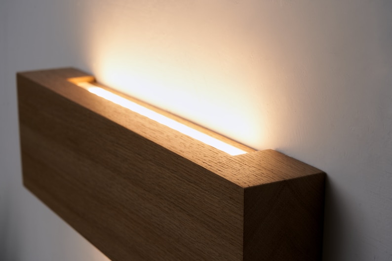 Wooden wall Lamp, modern wall Lamp, Wood lamp, Wall Light, Nightlight, Accent Lamp image 2