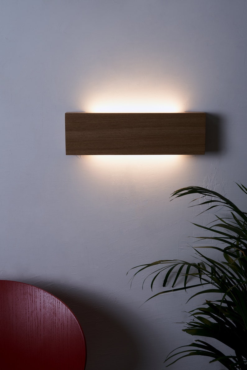 Wooden wall Lamp, modern wall Lamp, Wood lamp, Wall Light, Nightlight, Accent Lamp image 5