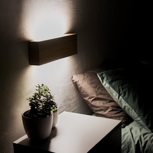 Wooden wall Lamp, modern wall Lamp, Wood lamp, Wall Light, Nightlight, Accent Lamp image 6