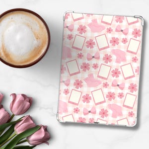 Pink Bow & Bookish Kindle Insert Printable, Kindle Girly, Cozy Reading Gingham, Kindle Paperwhite, Colorsoft, Basic, Coquette Aesthetic