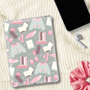 Inserto imprimible para Kindle con temática de lectura acogedora, suéter y libro, estética coqueta, arte cottagecore, regalo de lectura, Paperwhite, Colorsoft, Kindle Basic