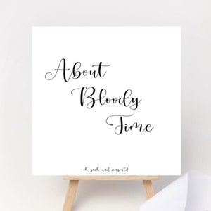 À propos de la carte de fiançailles et de mariage Bloody Time