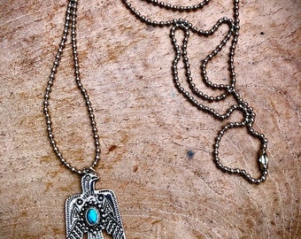 Small Darrell Cadman Navajo Sterling Silver Thunderbird Pendant - Etsy
