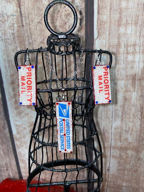 USPS Jewelry Set Mailwomen Gifts Usps Jewelry Priority Etsy