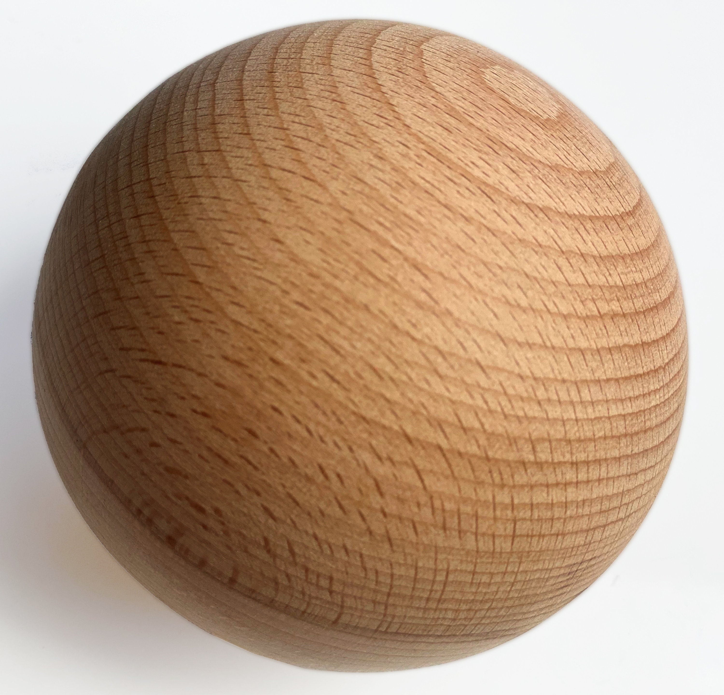 3 Inch Wooden Solid Round Ball - Kgkrafts's Boutique