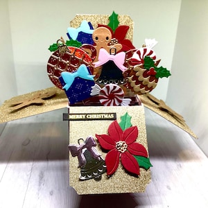 Handmade Sweet Gingerbread pop up Christmas card