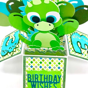 3 years old,dragon,cute,3d,pop up,congratulations,birthday balloons,