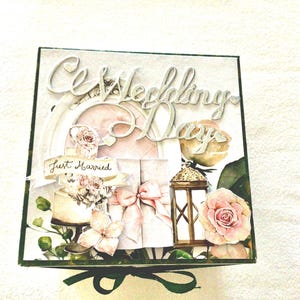 Wedding day exploding box card