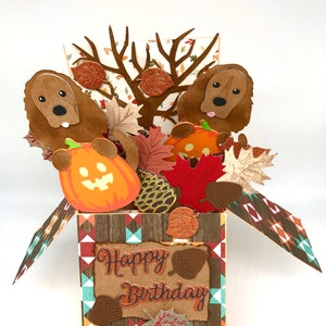 Birthday,happy birthday,congratulations,Halloween,dogs,pop up,3d