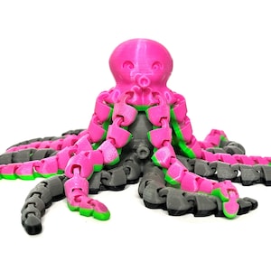 3D Printed Octopus (LONGER LEGS)- Articulated Octopus- Fidget Toy- Desk Ornament