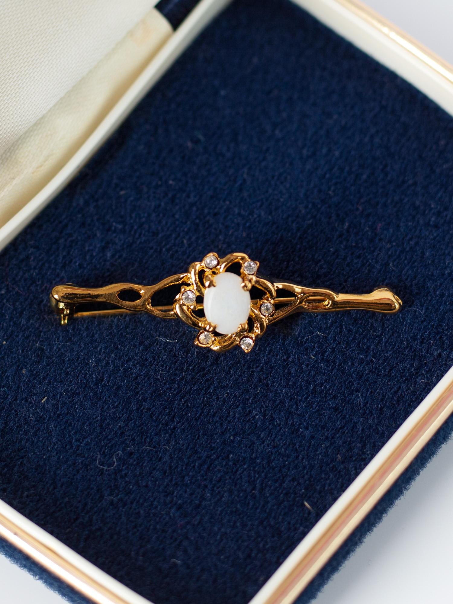 Designer Vintage Numéro Sécurité Luxe Broche Broche En Gros Strass Canal Broche