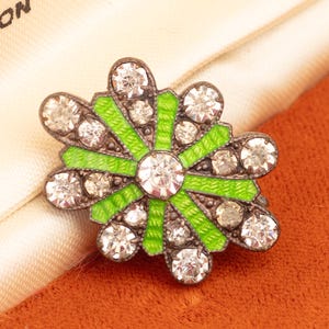 1930s art deco geometric starburst brooch, mid-century pin, antique jewelry, small vintage sparkle jewelry for women, gift for her