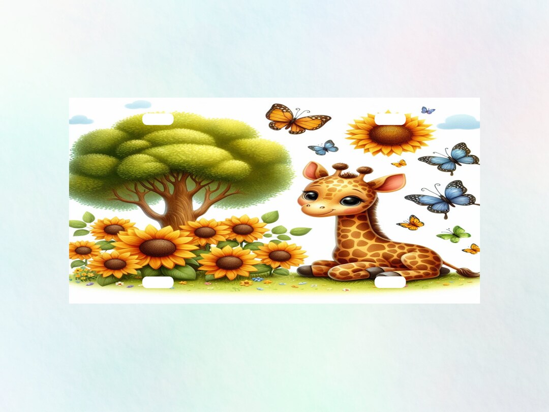 Personalized License Plate With Colorful Building Blocks Design - 12x6 Inch Aluminum Front Plate