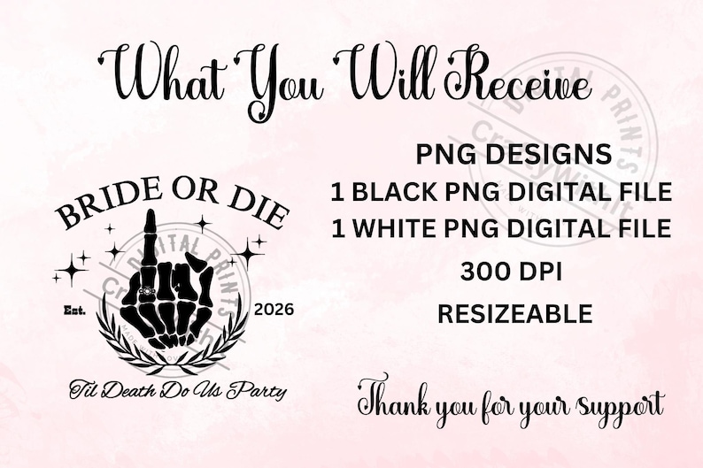 Sublimation Design File Digital Download Printable Bride Squad PNG Bachelorette Party Graphic DTF Transfer Material Wedding Party Collection Team Bride Shirts Custom Tumblers High Resolution File DIY Project Supply Funny Bridal Celebration