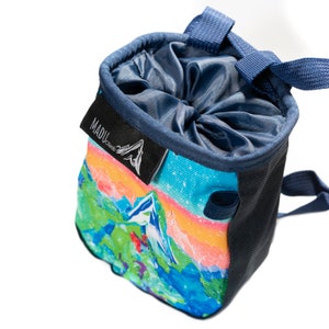 Madu Climb - Rock Climbing Chalk Bag Watercolour Artwork