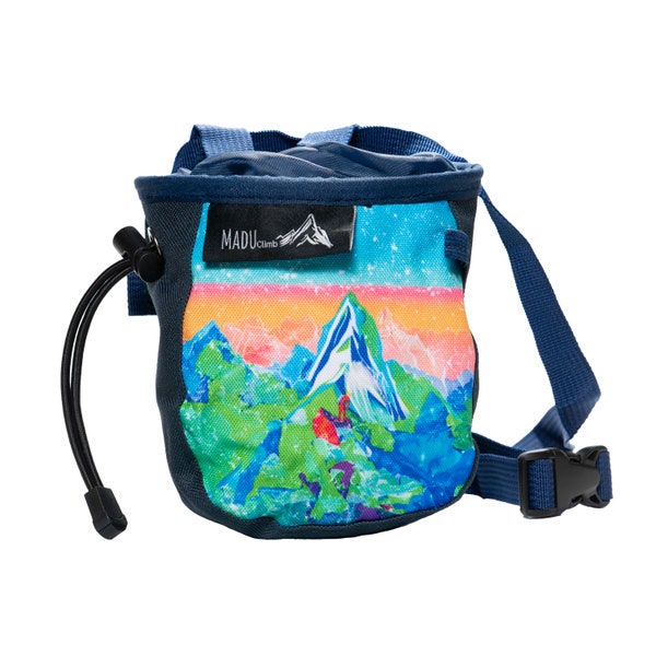 Madu Climb - Rock Climbing Chalk Bag Watercolour Artwork