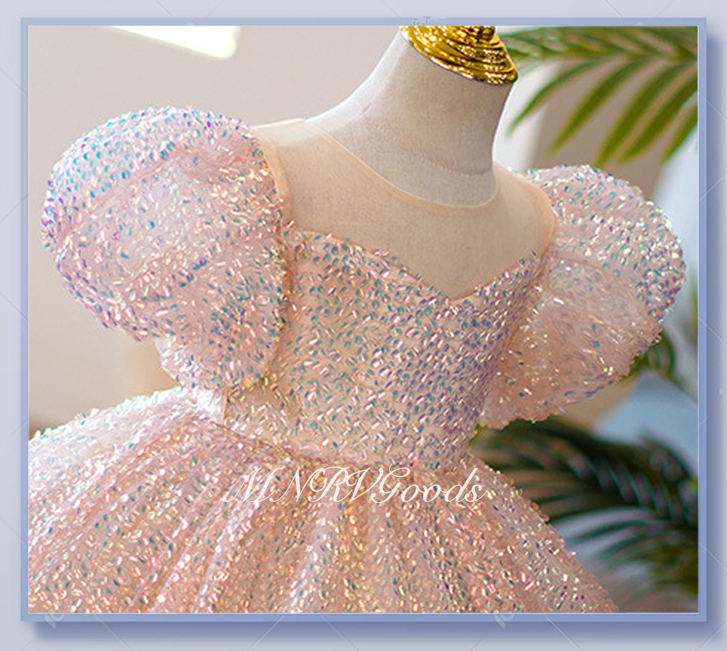 3T Pink Sequin Flower Girl Dress Sequined Toddler Dress - Etsy