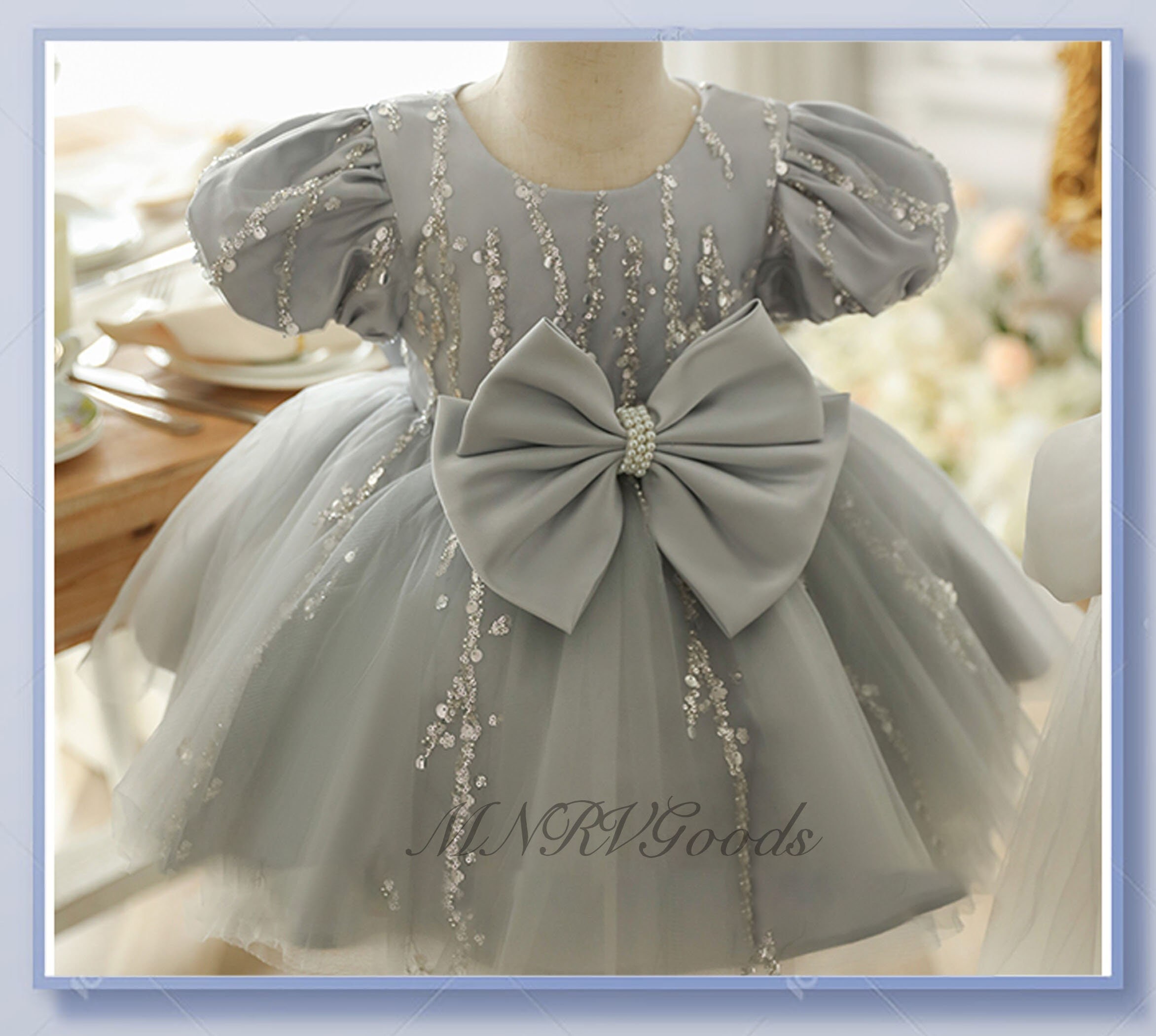 Grey infant clearance dress