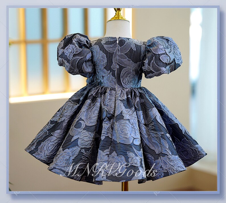 214T Navy Satin Pageant Dress Toddler Satin Flower Girl Etsy