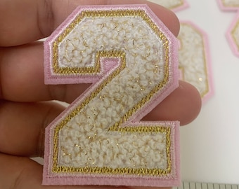 Chenille Varsity Numbers Iron-On Letter Patches, Iron On Patch,Patches For Jackets, Sew On Patch, Decoration Patches