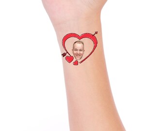Personalized Face Temporary Tattoo: Bachelorette Party Favor