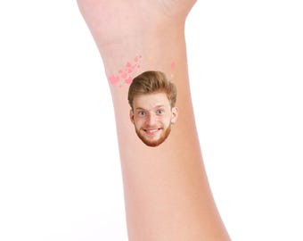 Custom Face Temporary Tattoos: Bachelorette Party Favors