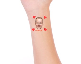 Custom Face Temporary Tattoos: Party Favor, Bride/Groom Gift