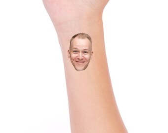 Personalized Face Temporary Tattoo: Bachelorette Party Favor