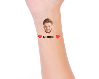 Custom Face Temporary Tattoos: Bachelorette Party Favors