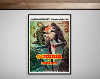 Godzilla vs Megalon • 1973 • Giclée Print