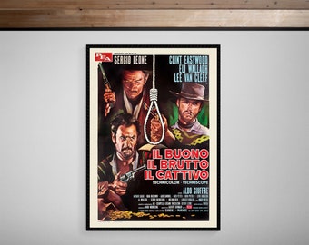 The Good, The Bad and The Ugly • 1966 • Italienische Veröffentlichung • Giclée Druck