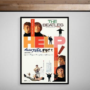 The Beatles • Aiuto • 1965 • Uscita giapponese • Stampa Giclée