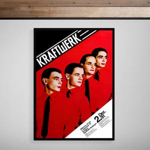 クラフトワーク KRAFTWERK サイン入りポスター 額縁付き 在庫